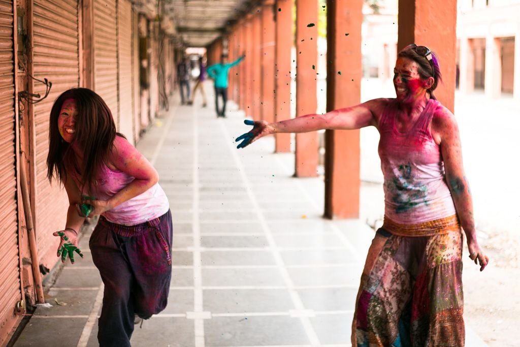 holi in jaipur india