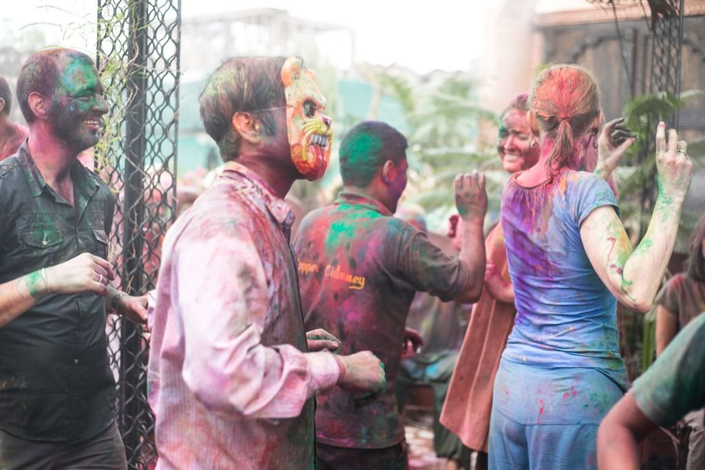 holi in jaipur india