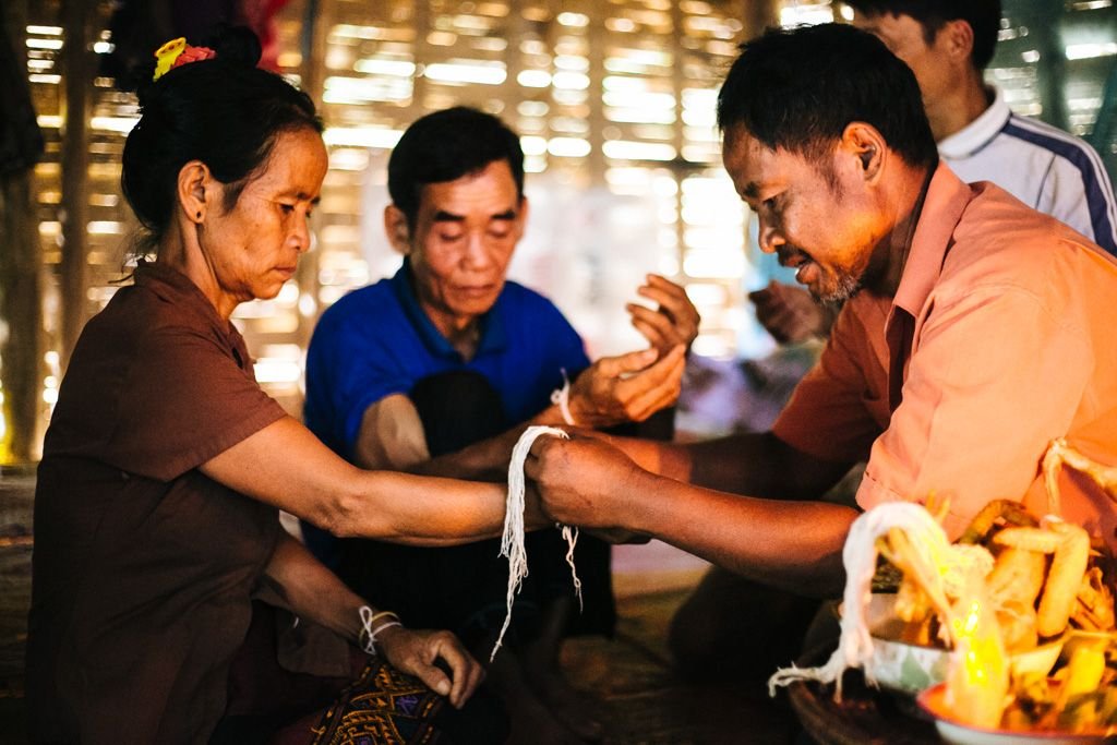 Laos village ceremony