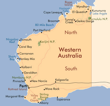 Western Australia Map