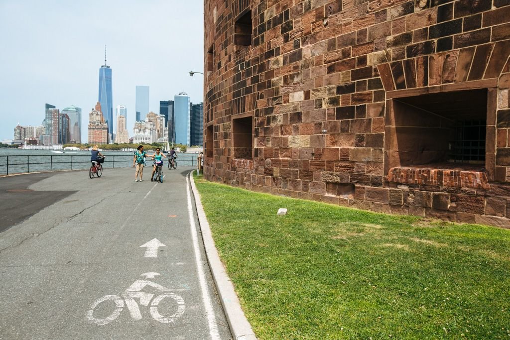 Biking Governors Island