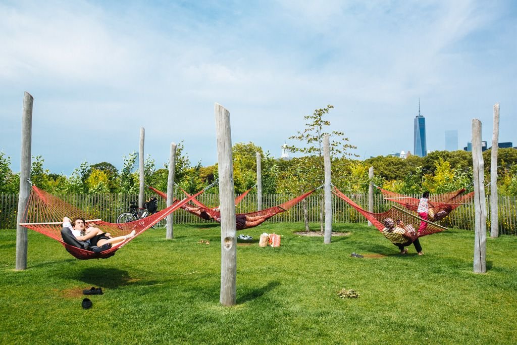 Hammocks on Governors Island