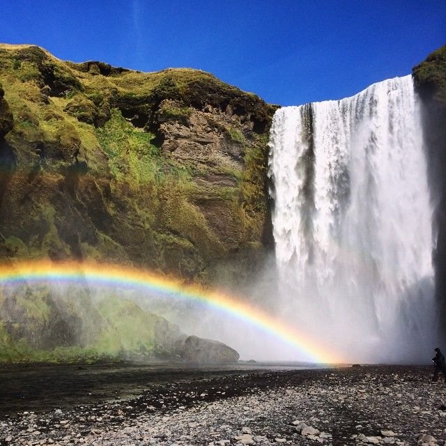 Iceland waterfall