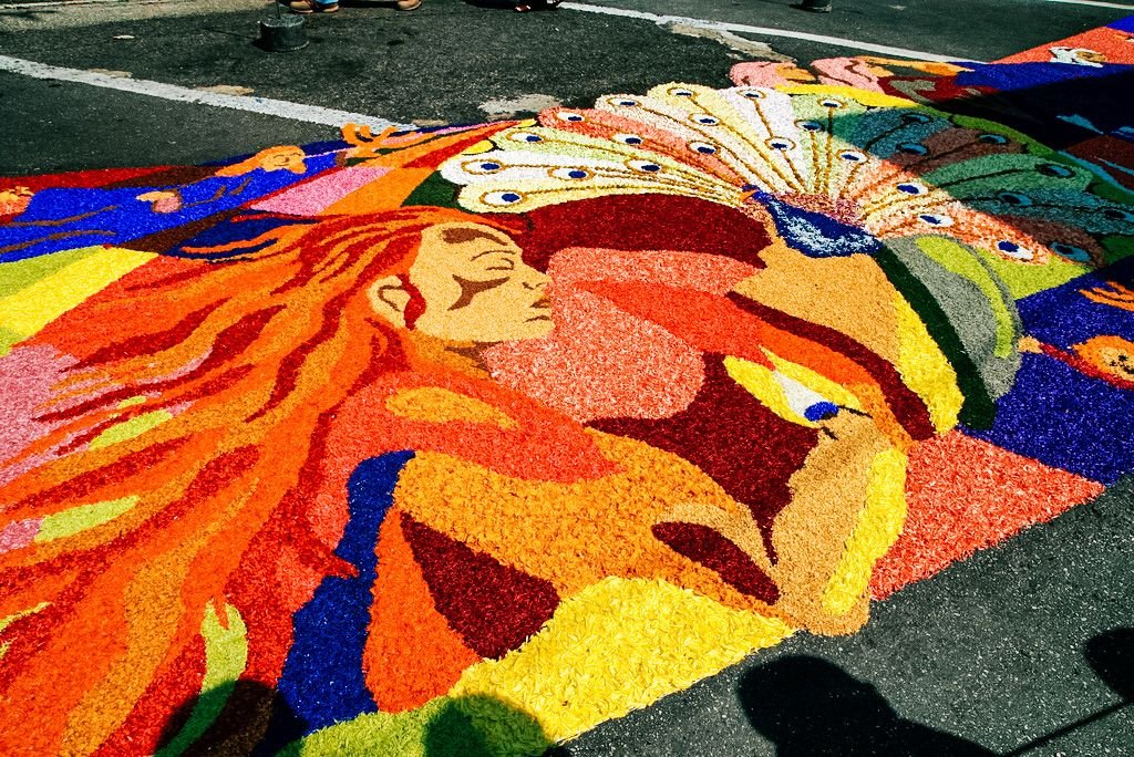 Infiorata in Spello, Italy