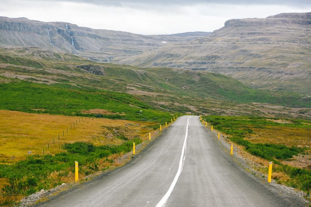 The road in Iceland