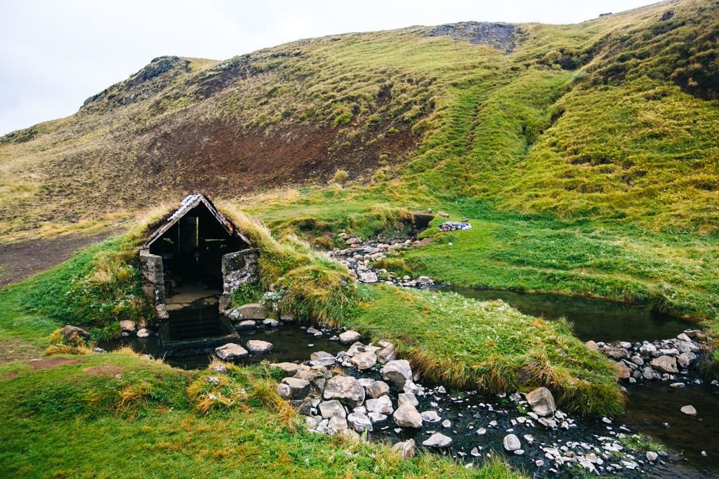 Hrunalaug Natural Hot Spring in Iceland