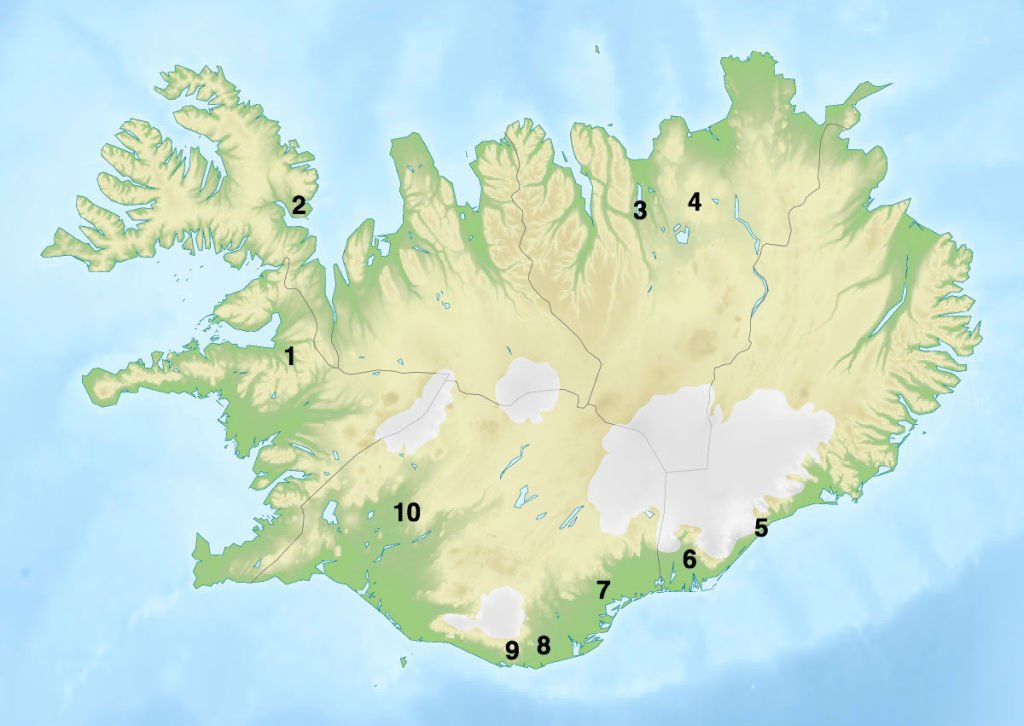Iceland Road Trip Map