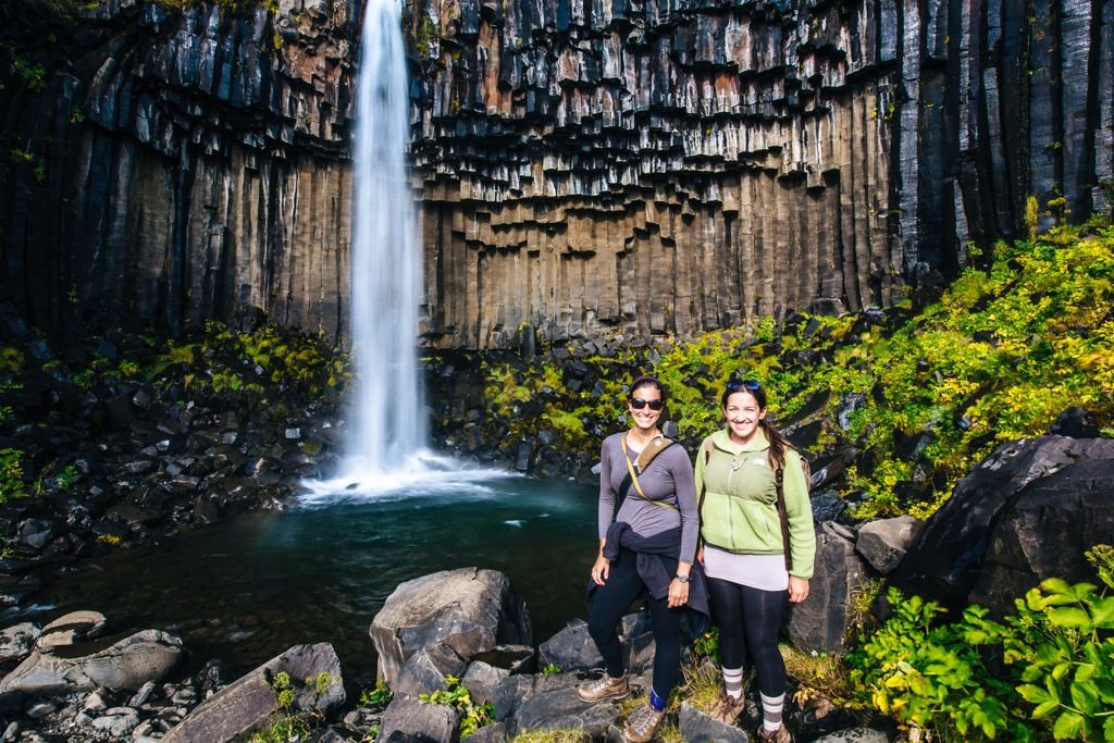 Svartifoss waterfall in Iceland