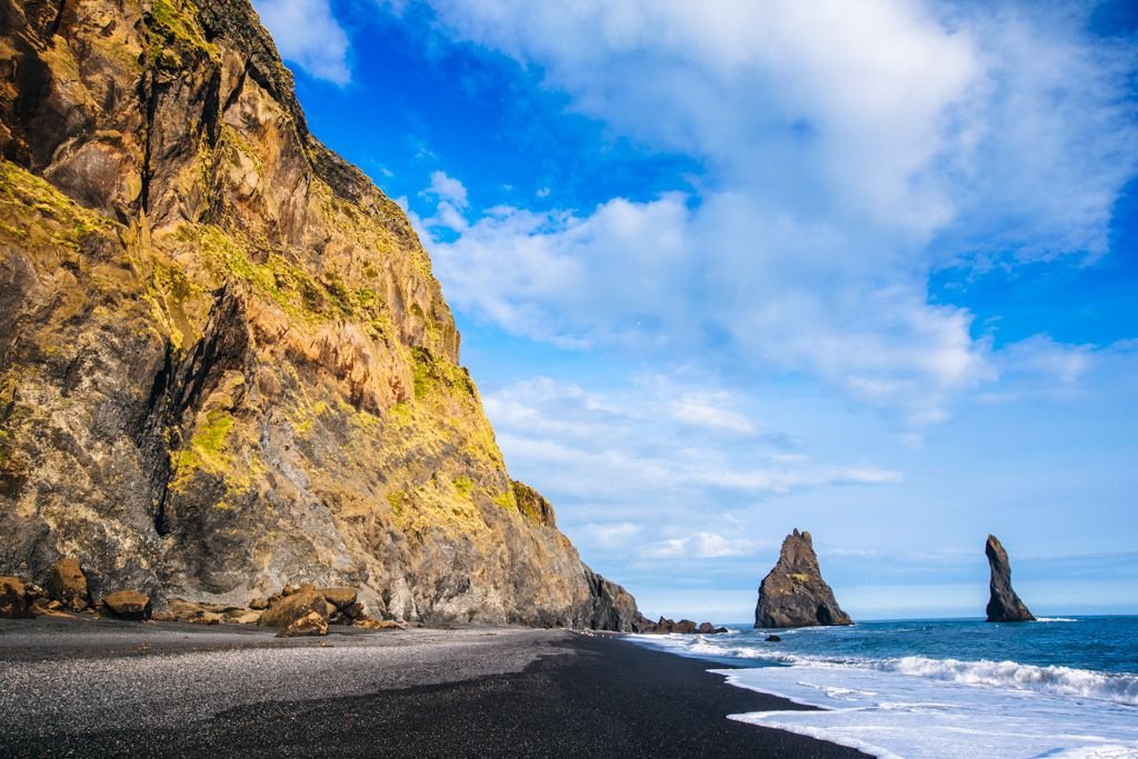 Black sand beach in Iceland