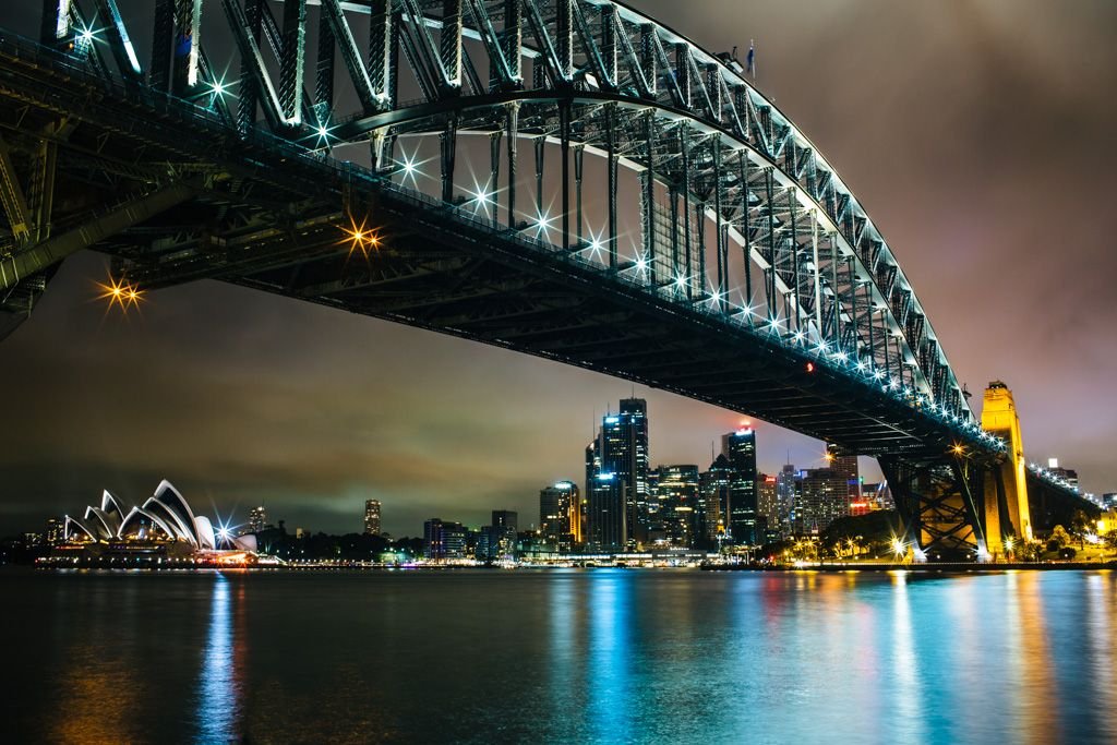 Sydney Harbour at night