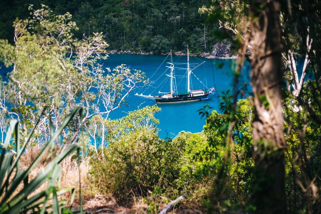 Solway Lass sailing in the Whitsundays