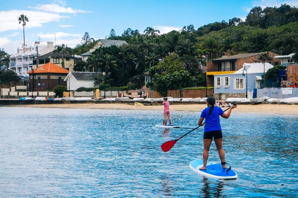 Stand up paddleboarding in Sydney Australia