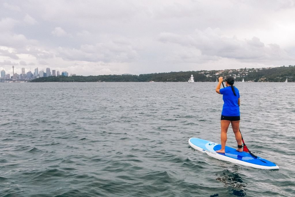 Stand up paddleboarding in Sydney Australia