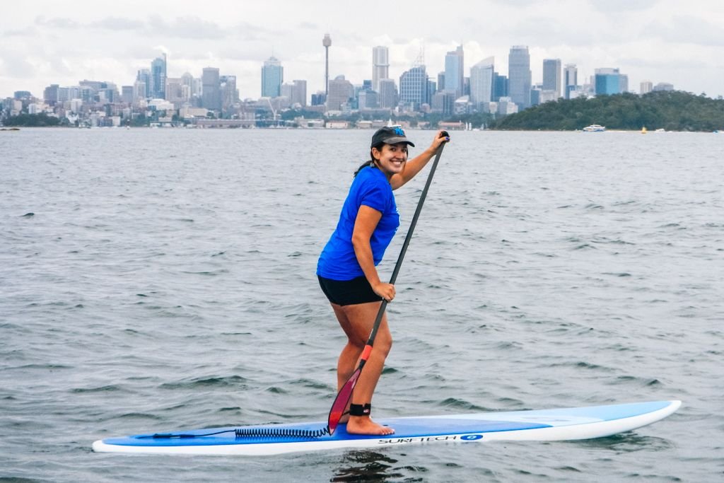 Stand up paddleboarding in Sydney Australia