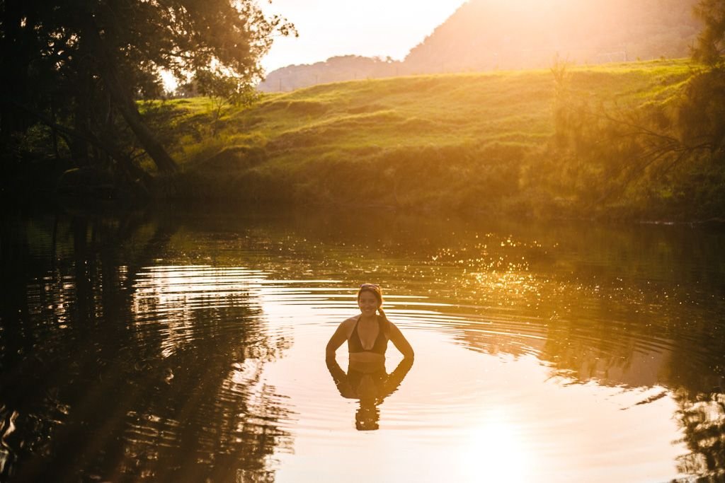 Swimming in the Kangaroo River