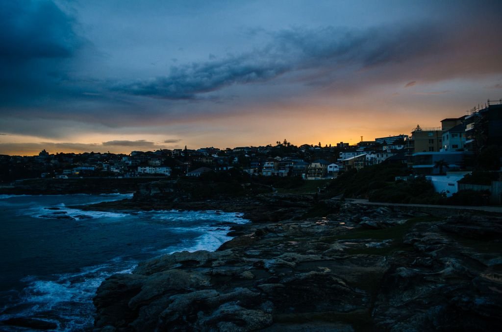 Sunset over Coogee Beach, Australia