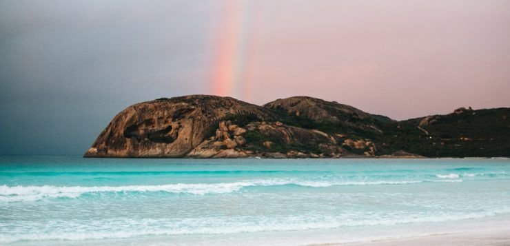 Lucky Bay in Cape Le Grand National Park, Western Australia
