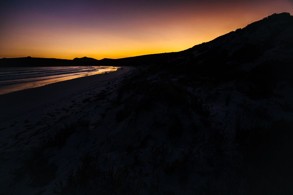 Sunset at Lucky Bay in Cape Le Grand National Park, Western Australia