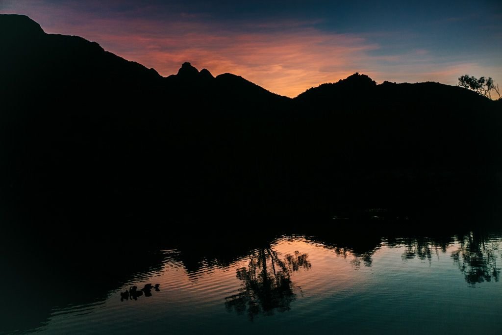 Sunset on Hinchinbrook Island in Queensland