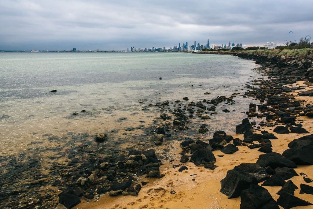 View of Melbourne from Elwood