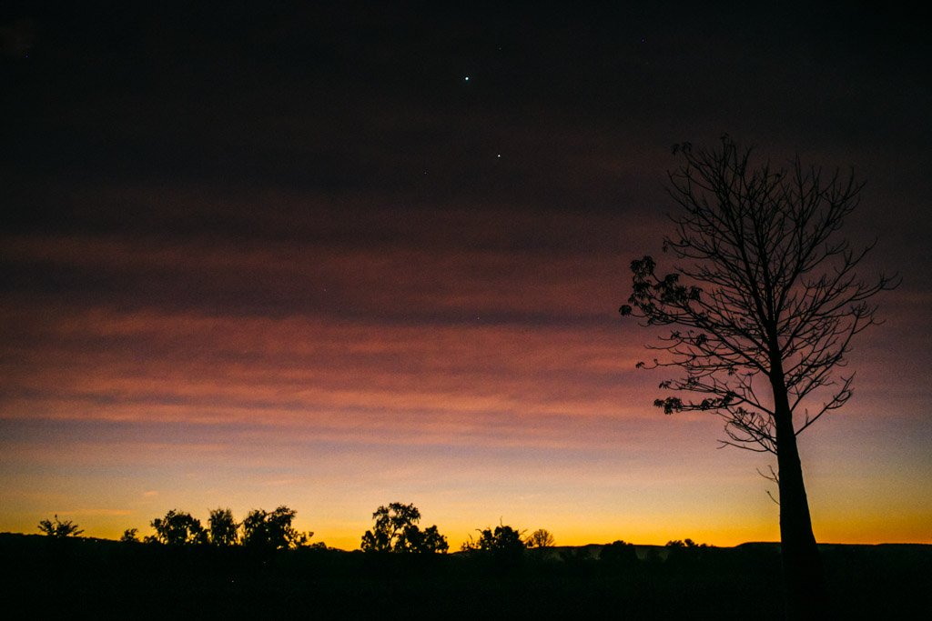 Outback sunset