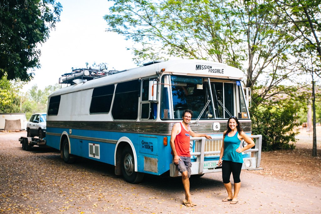 Australia roadtrip on a converted bus