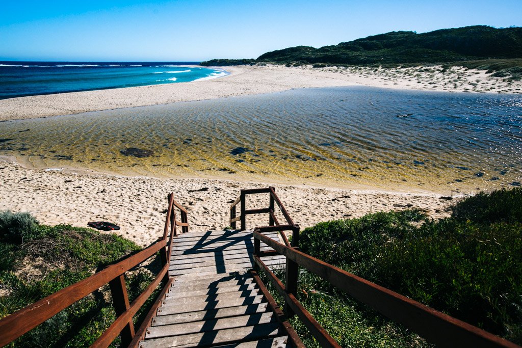 River Mouth Beach in Margaret River, Australia