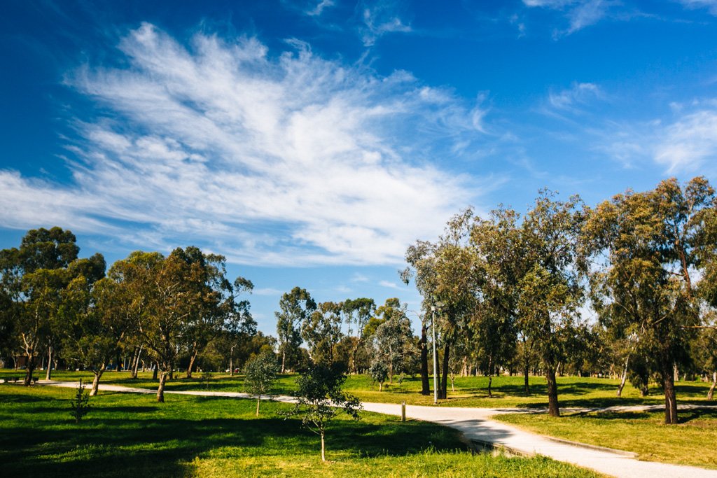 Park in Brunswick, Melbourne