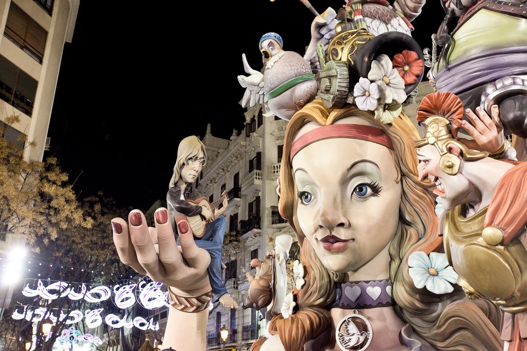 Las Fallas in Valencia, Spain