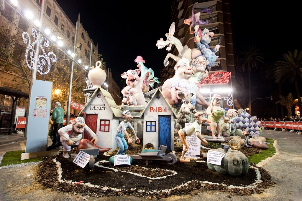 Las Fallas in Valencia, Spain