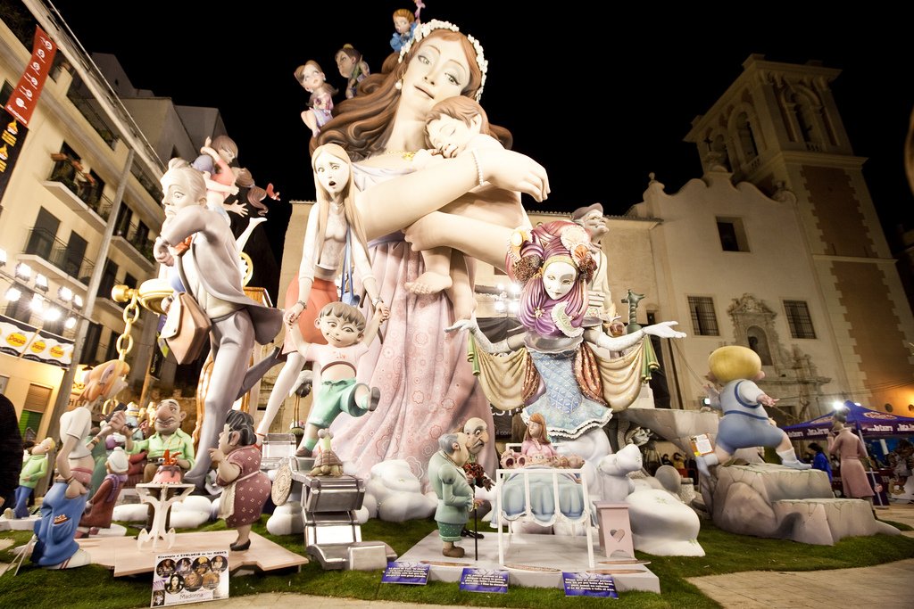 Las Fallas in Valencia, Spain