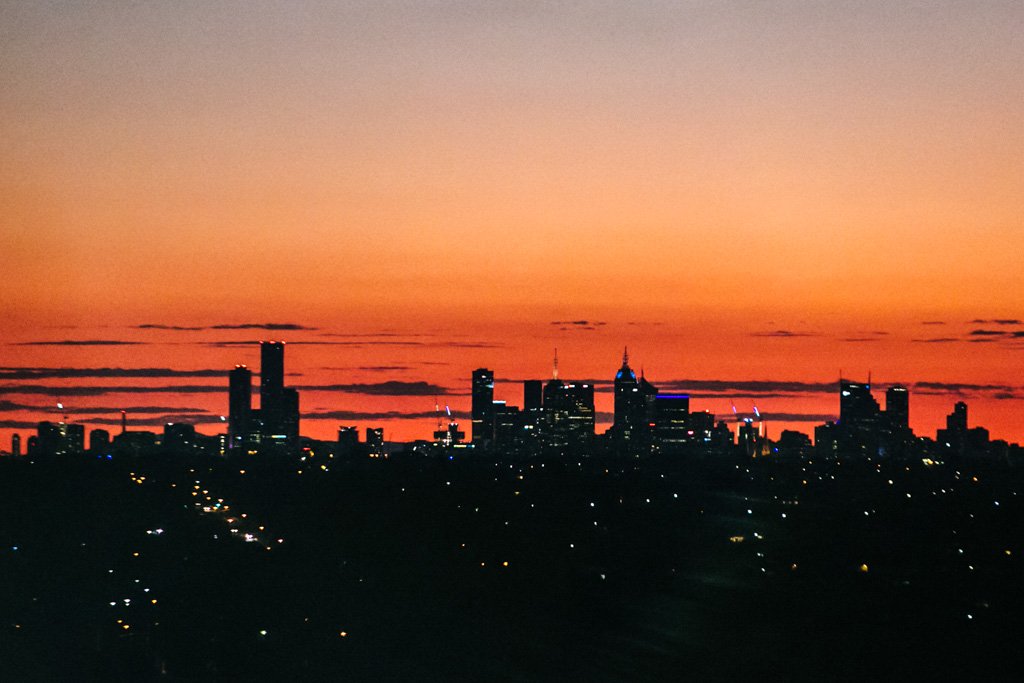 View of Melbourne from Eastern Suburbs