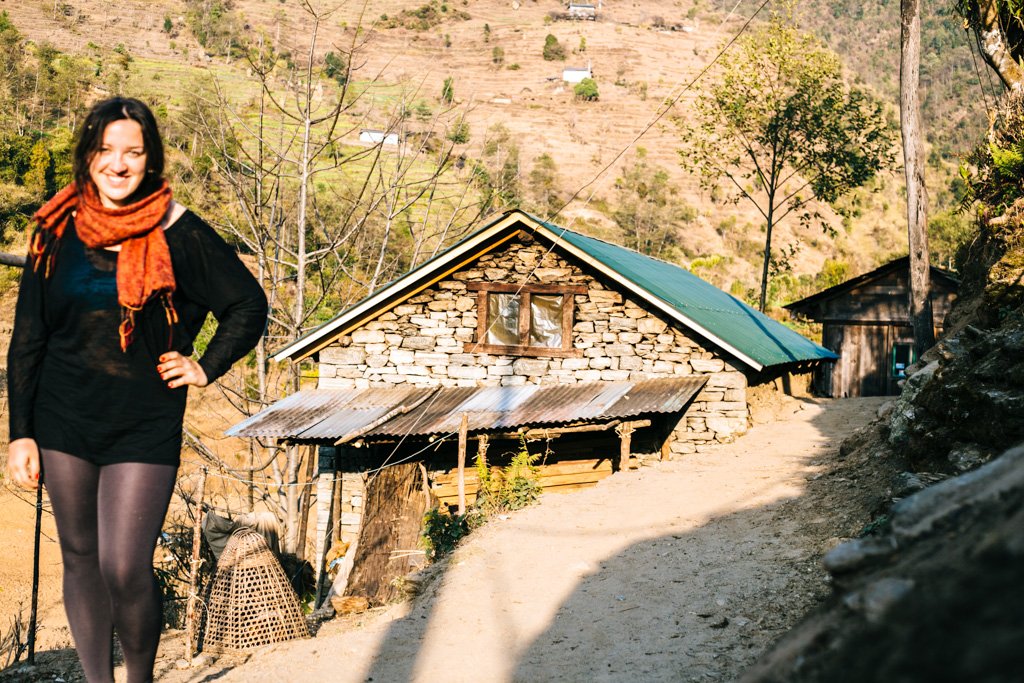 Travel selfie in Nepal