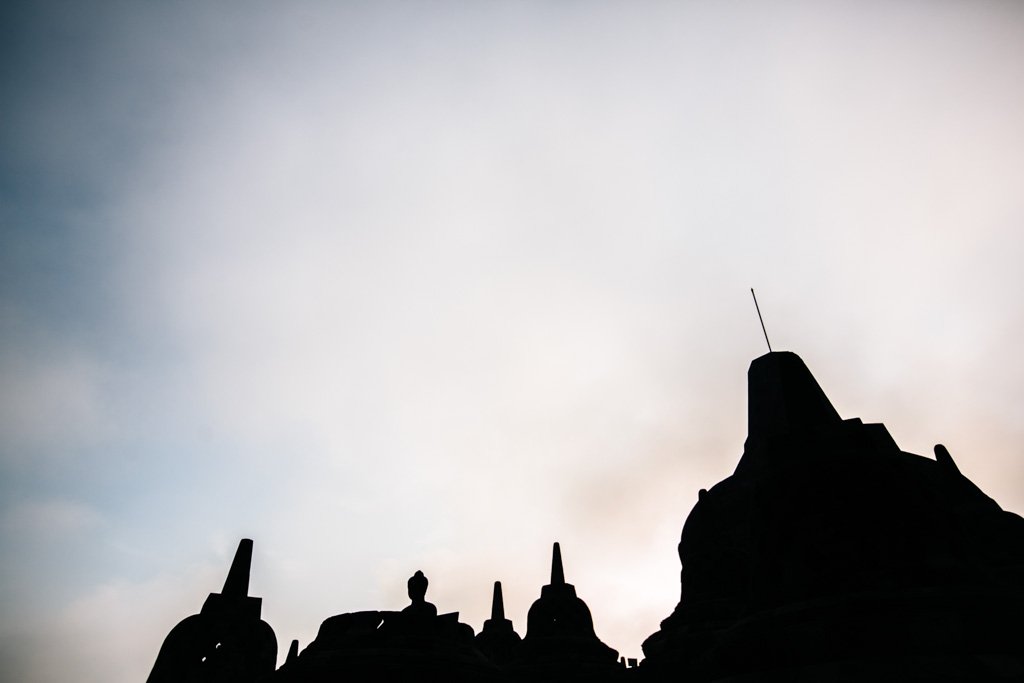 Borobudur temple in Java Indonesia