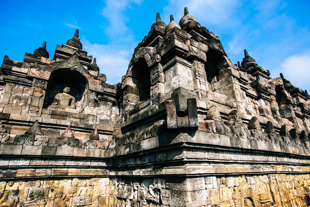 Borobudur temple in Java Indonesia