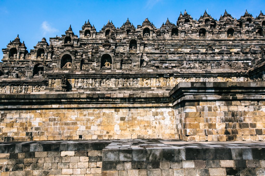 Borobudur temple in Java Indonesia