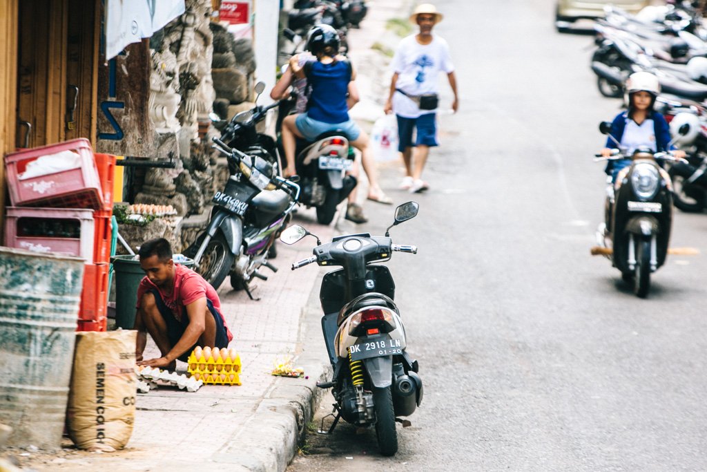 Motorbikes in Ubud Bali