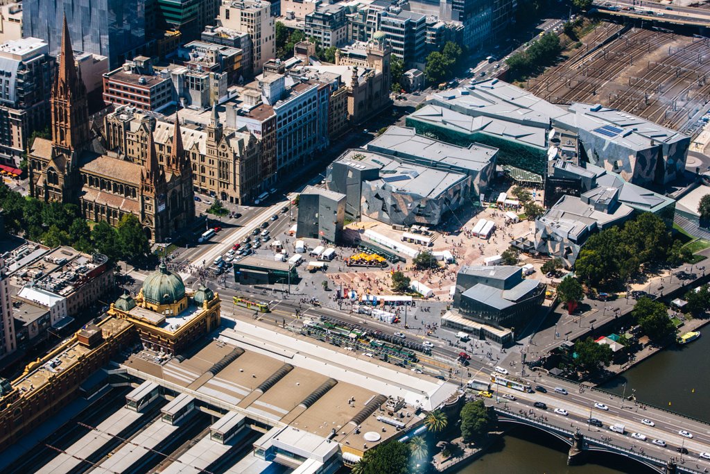 view of Melbourne from Eureka Tower