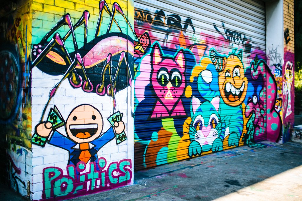 Street art class in Melbourne