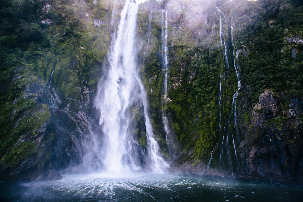 Milford Sound waterfall