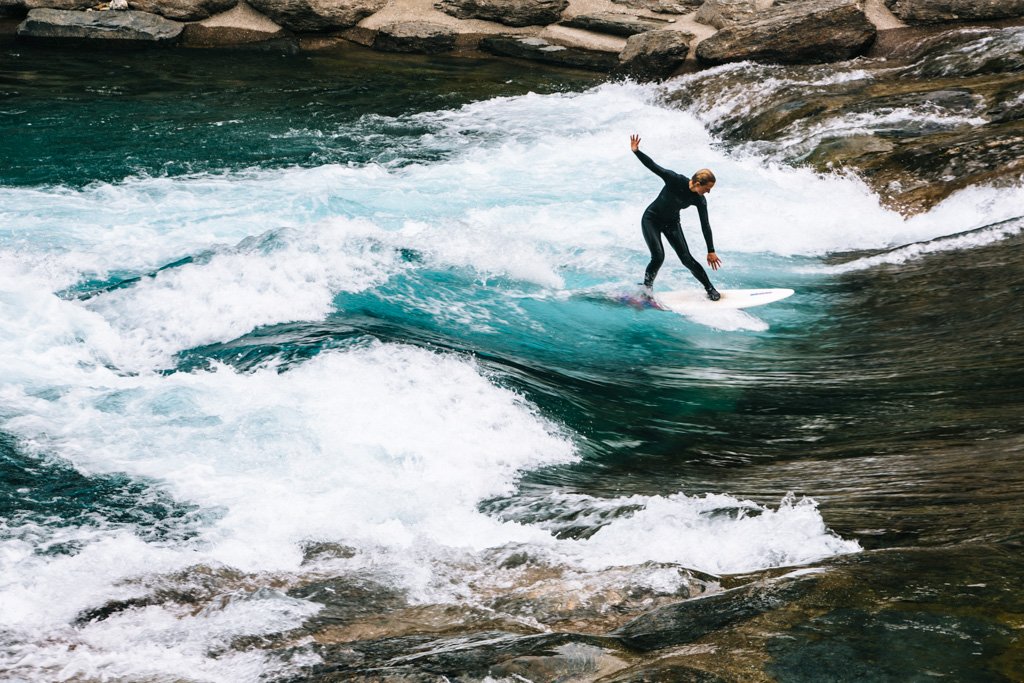 River surfing in NZ