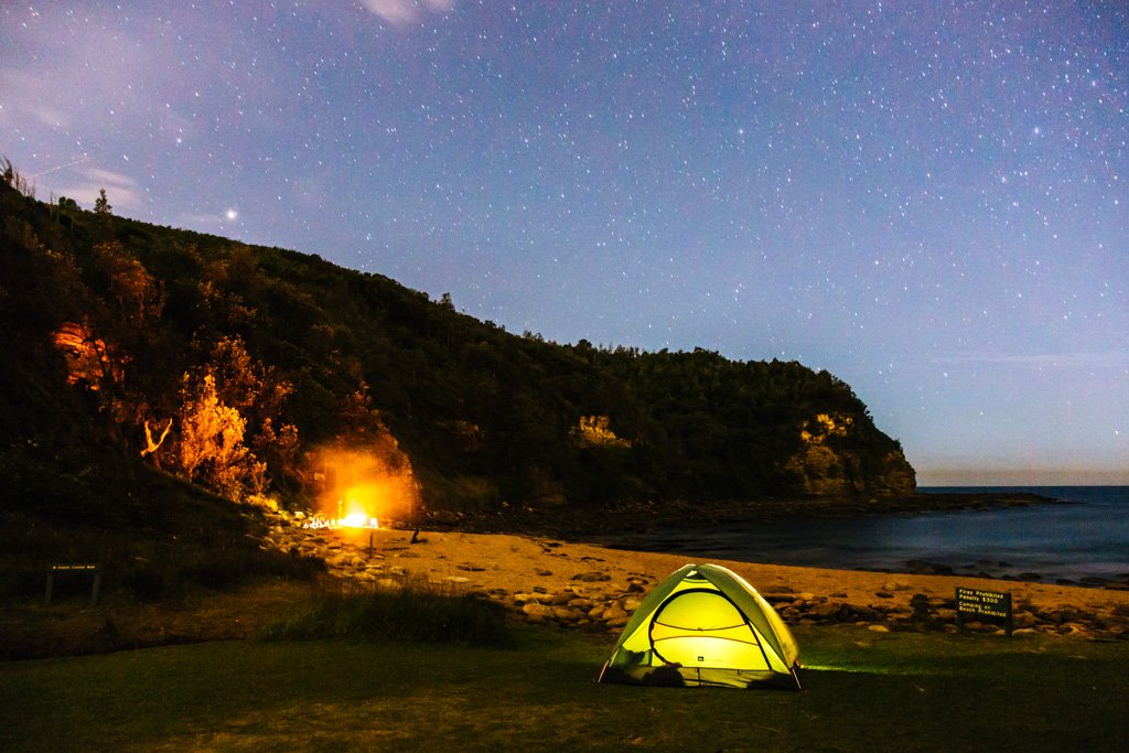 Little Beach campground Bouddi