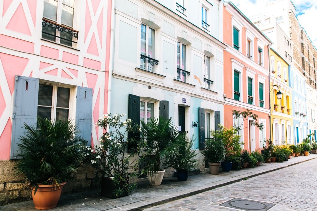 Rue du Montparnasse in Paris - Crêpes galore!