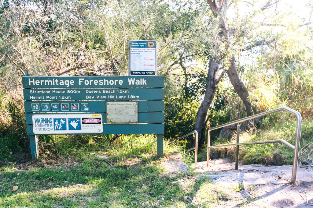 hermitage foreshore walk sydney