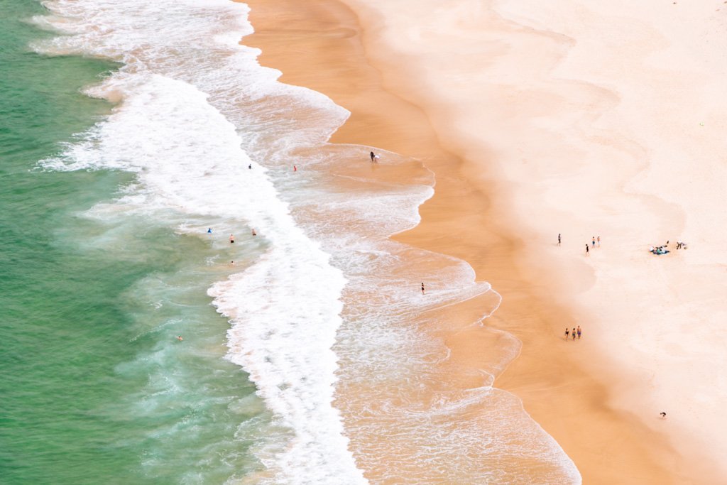 aerial beach