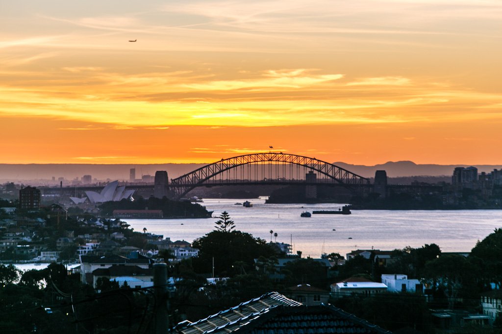 sydney harbour sunset