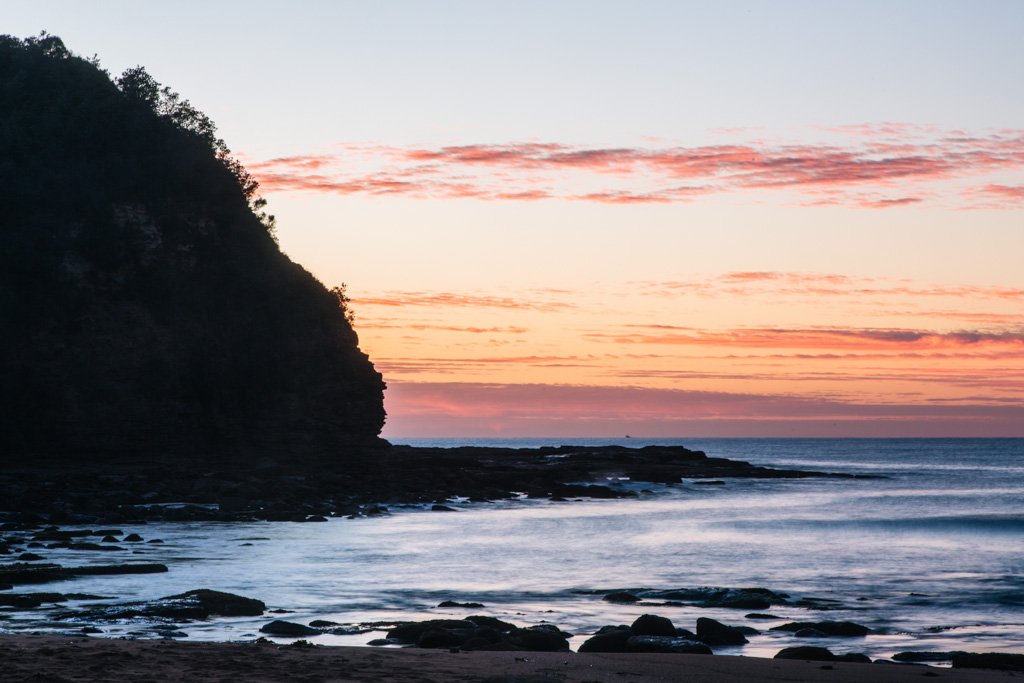 beach sunrise sydney