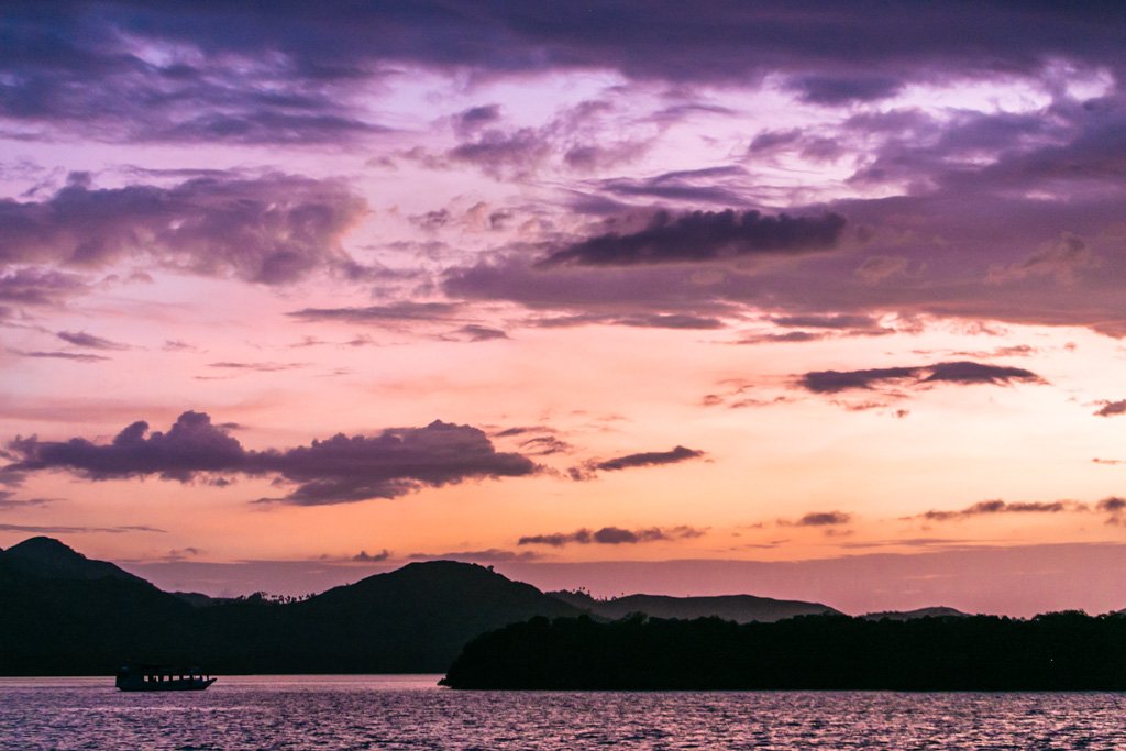 komodo sunset