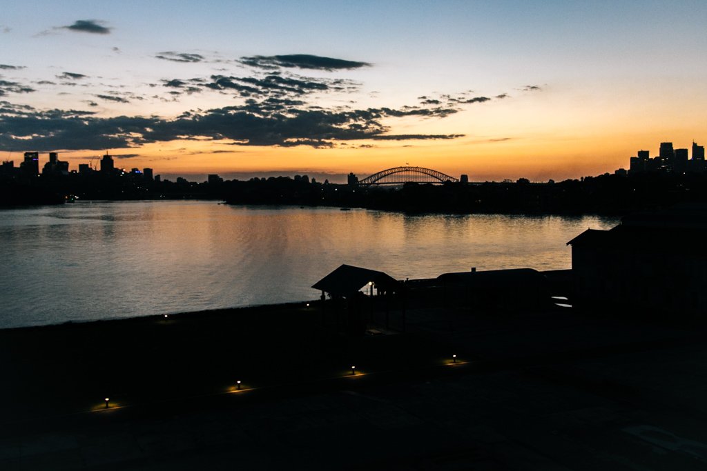 cockatoo island sunrise