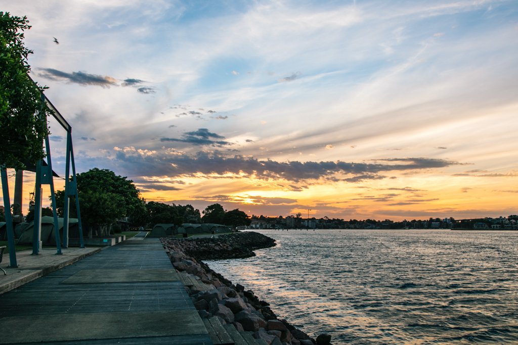 cockatoo island sunset